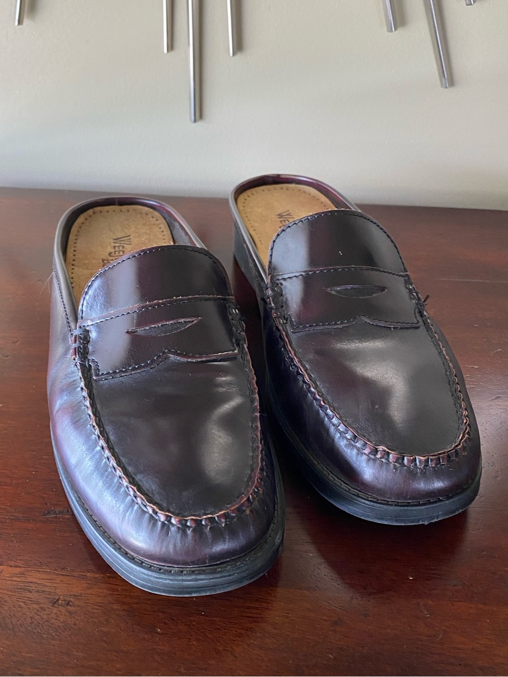 Weejuns Bass Penny Loafer Mules - Picture 2 of 10